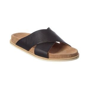 M By Bruno Magli Edgar Leather Sandal, Black